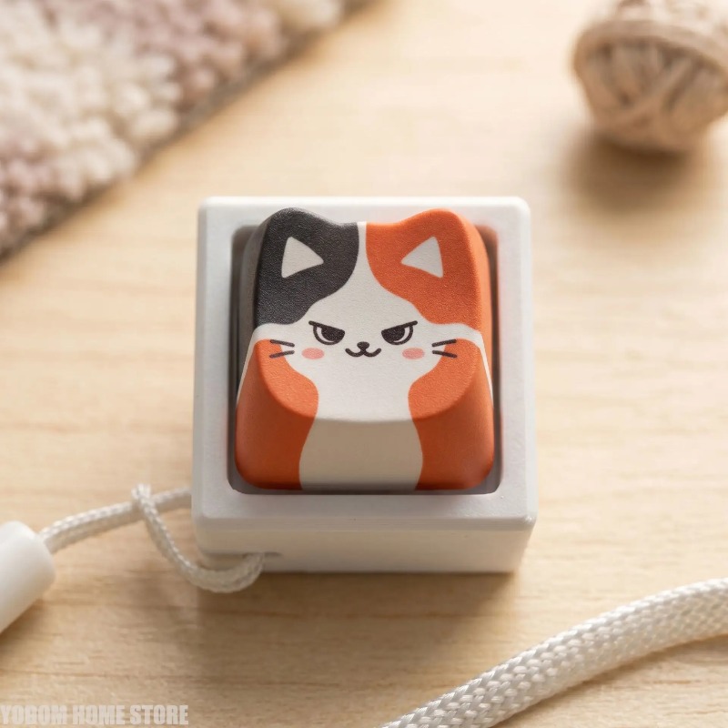 Gaming Accessories Toys - 만화 고양이 키캡 프레스 장난감 키체인