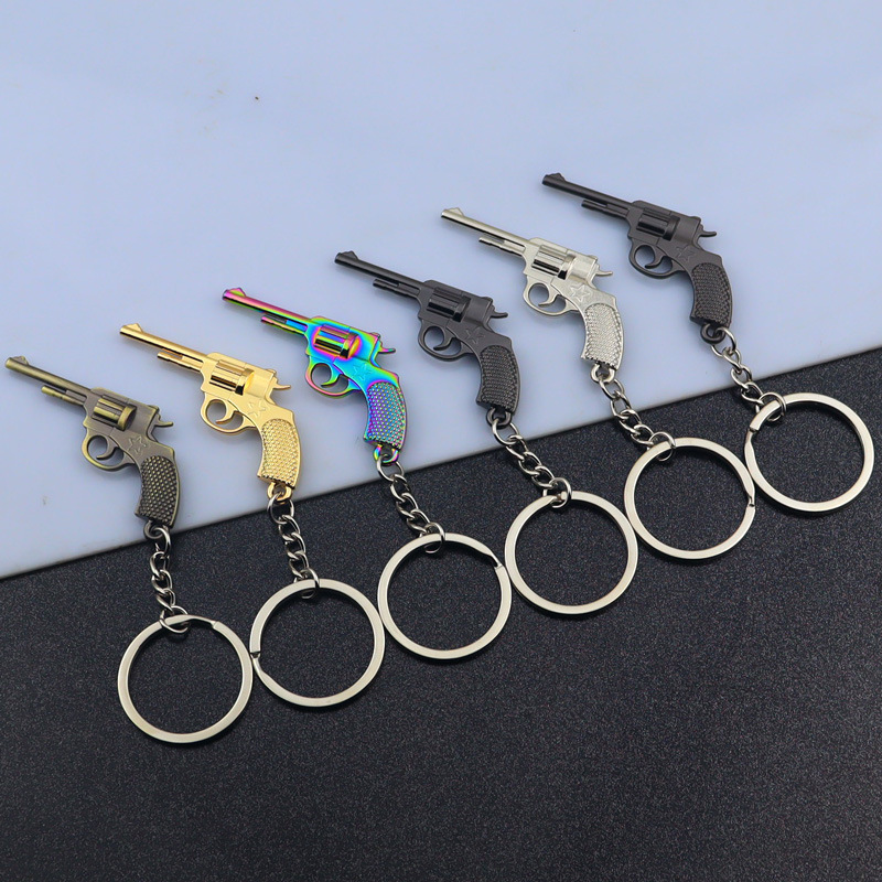 Gaming Accessories Gifts For Men - 리얼리틱 미니 권총 키체인 금속 총