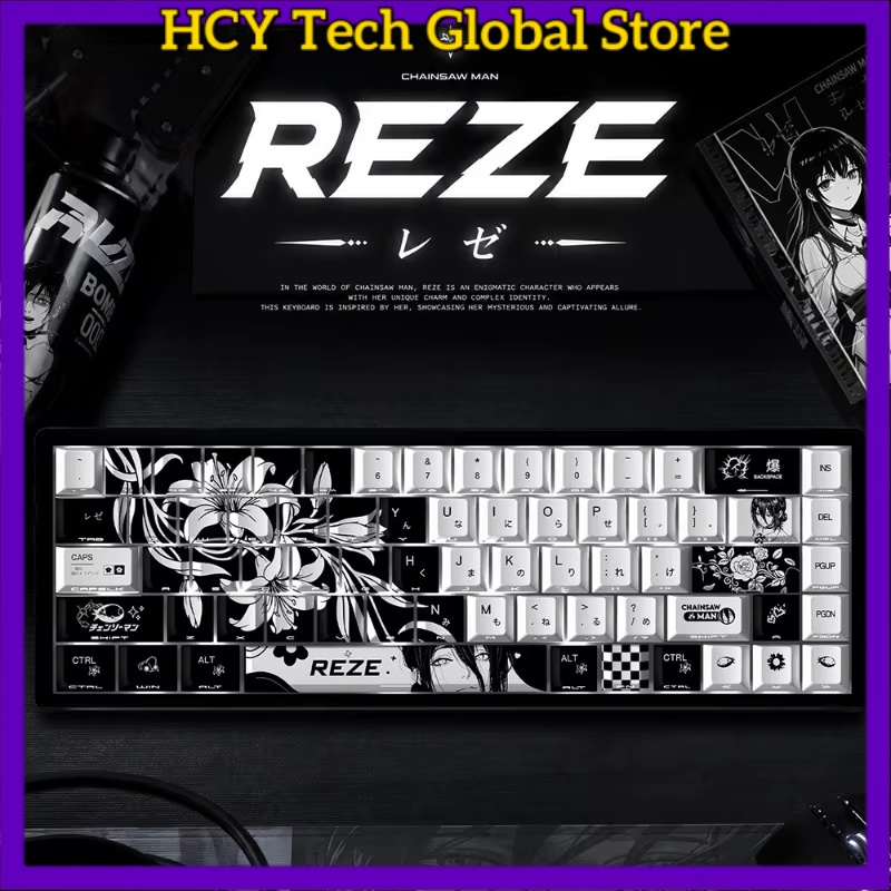 HCY Reze 5.0 애니메이션 키캡 체인소맨 테마  - Gaming Accessories Gifts For Men 리뷰 및 가격