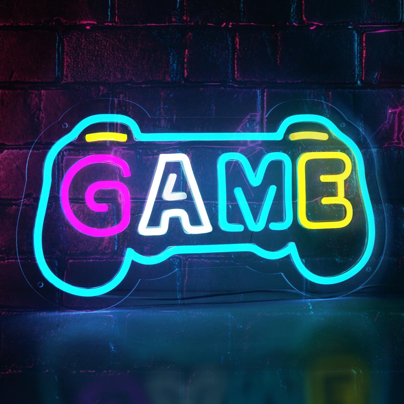 게이머룸 장식용 게임 네온사인, 게임패드 모양 USB  - Gaming Accessories Gifts For Men 리뷰 및 가격